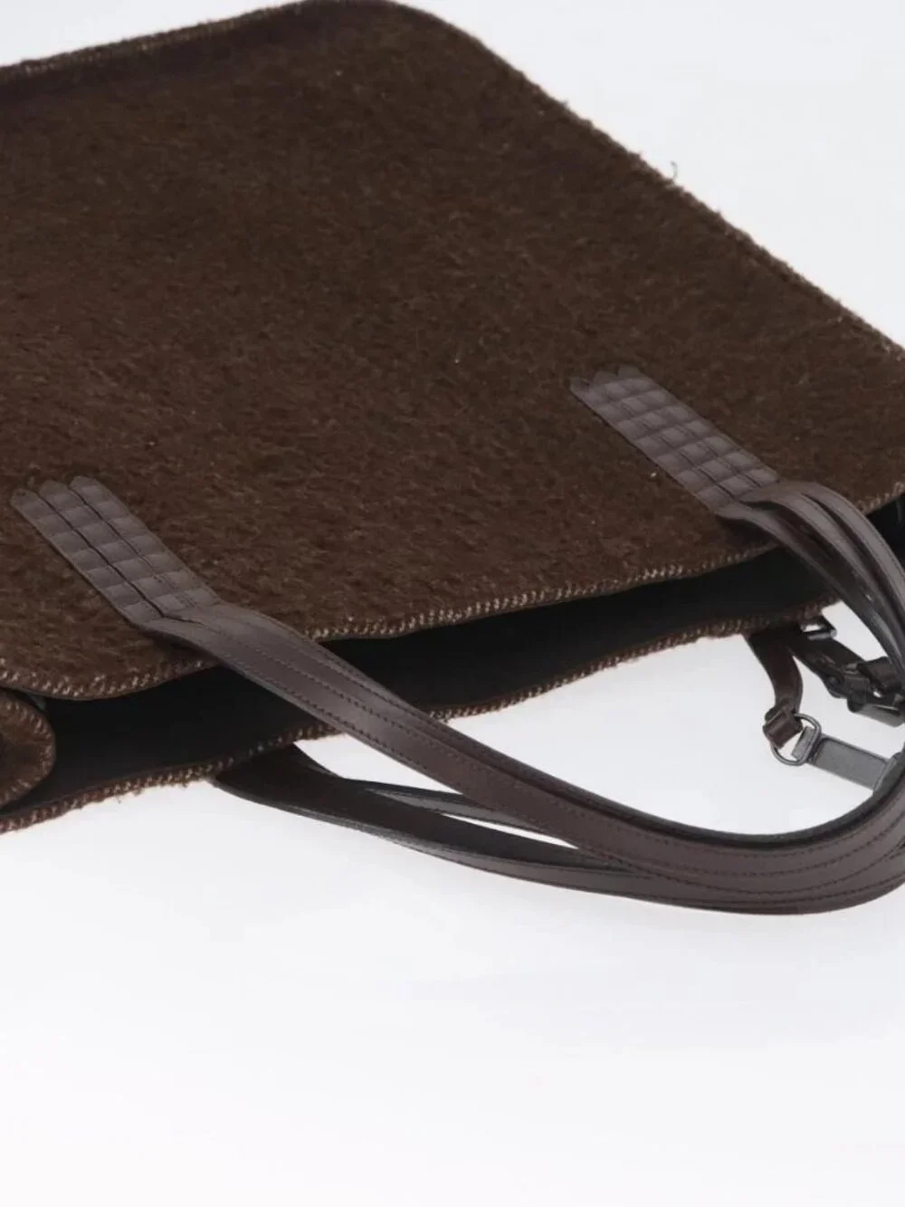 CHANEL Tote Bag Mouton Brown CC Auth bs32769